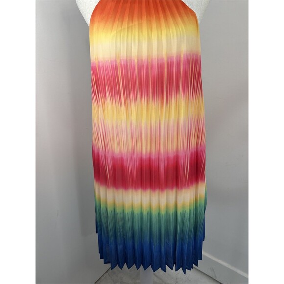 Jealous Tomatoes Halter Dress Ombré Colors New Size Small - Picture 2 of 5